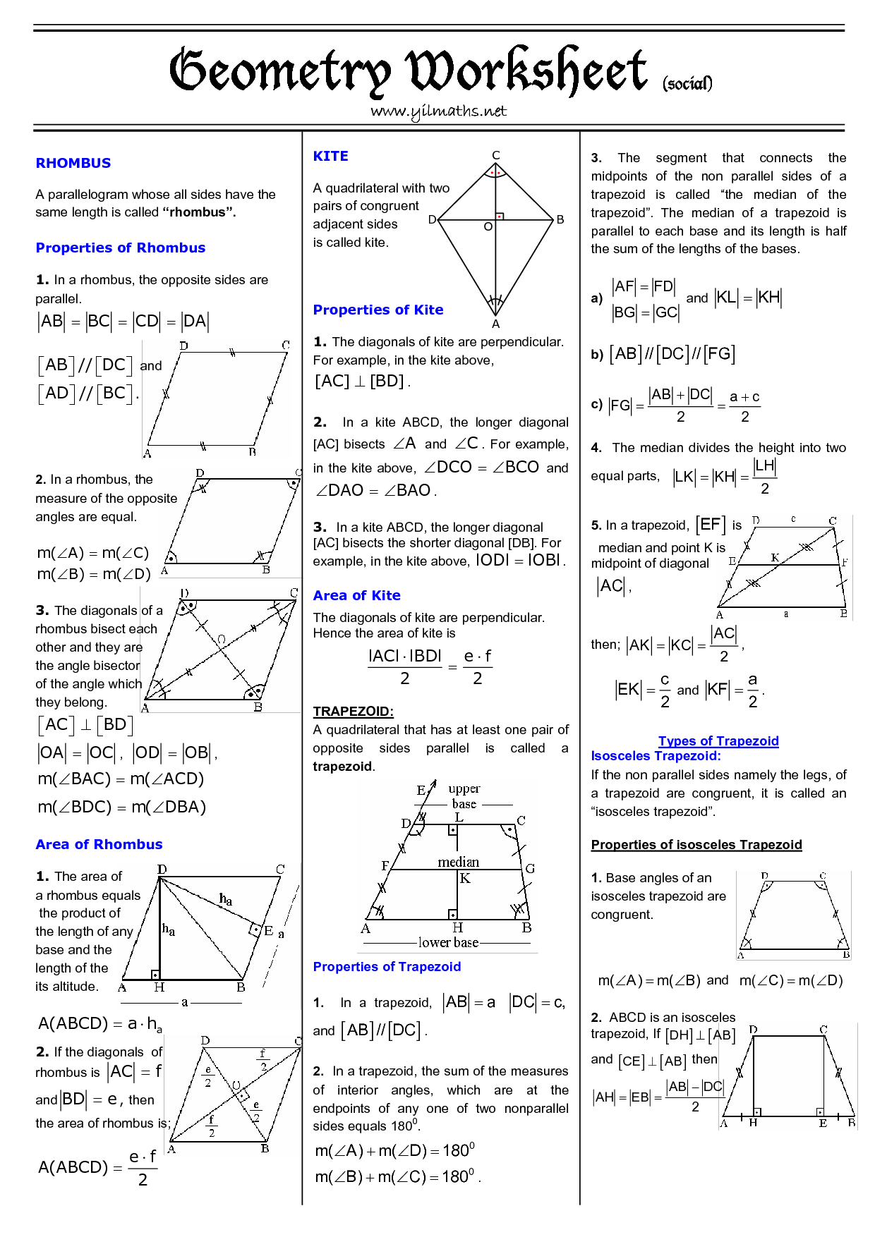 11 Area Of Quadrilateral Worksheet Worksheeto