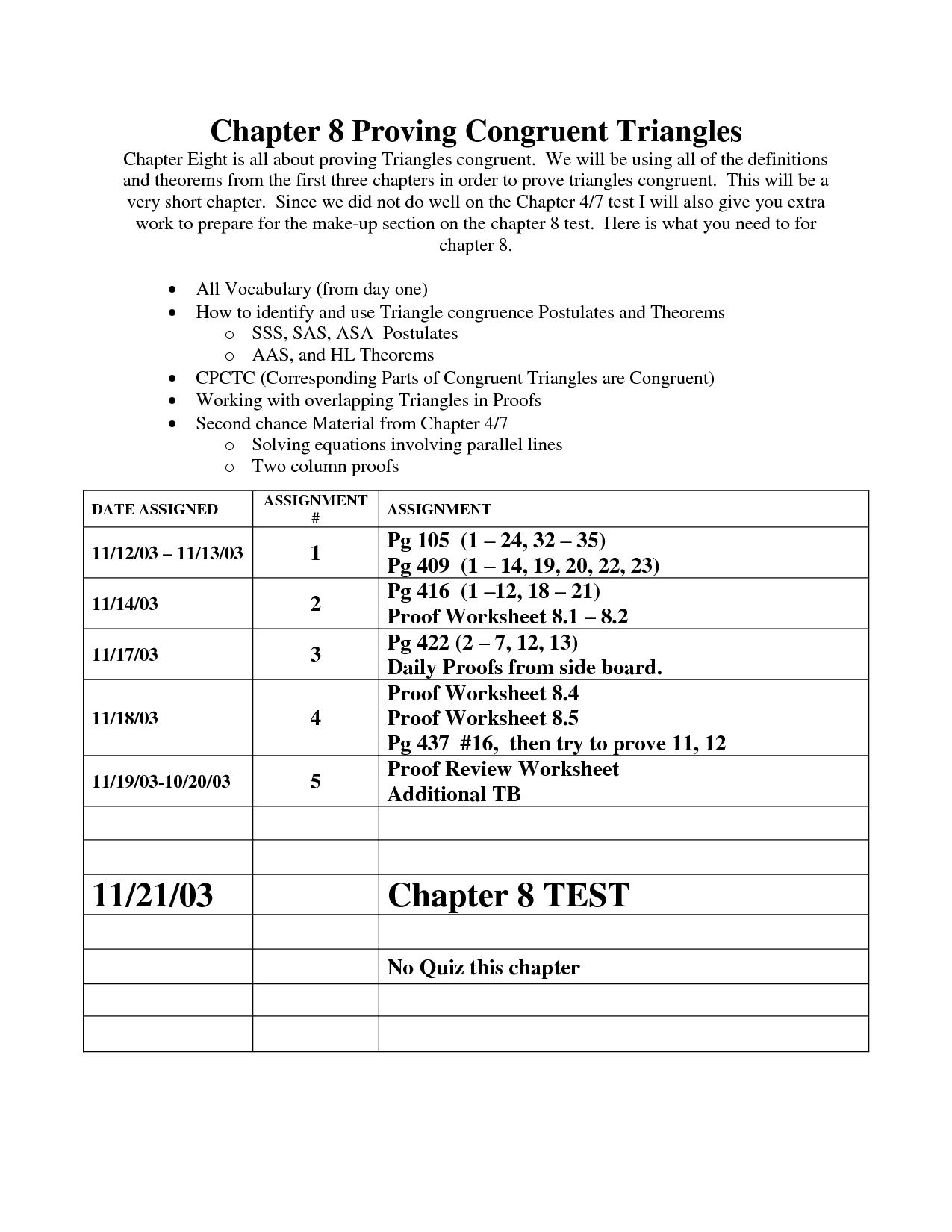 12 Triangles Test Worksheet Worksheeto