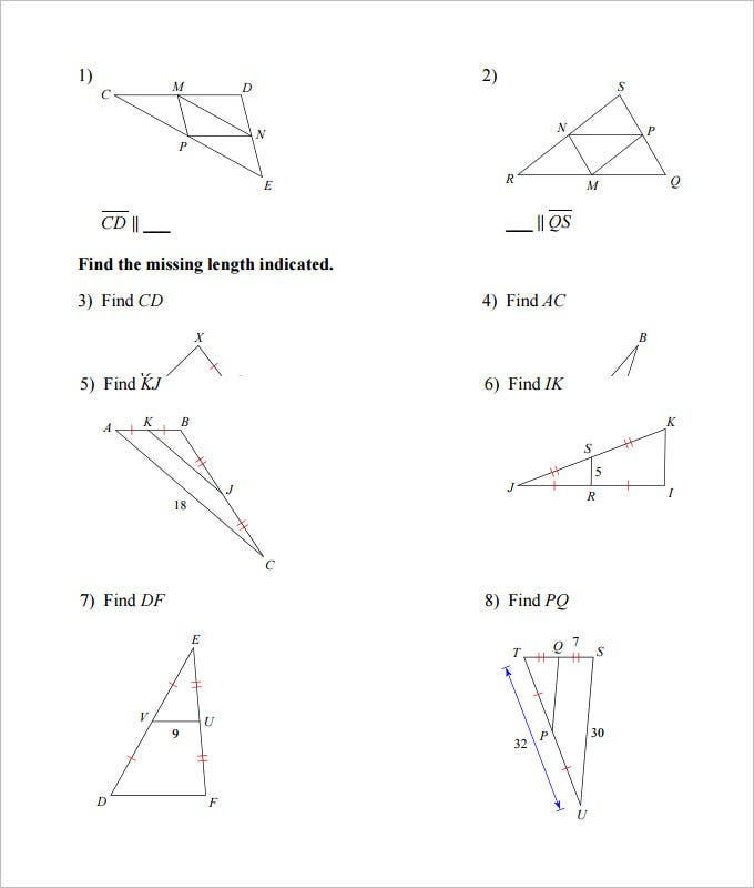 16 Sample High School Geometry Worksheet Templates Free PDF Word 