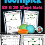 2D And 3D Shapes Are Easy With This STEM Toothpick Challenge Mats