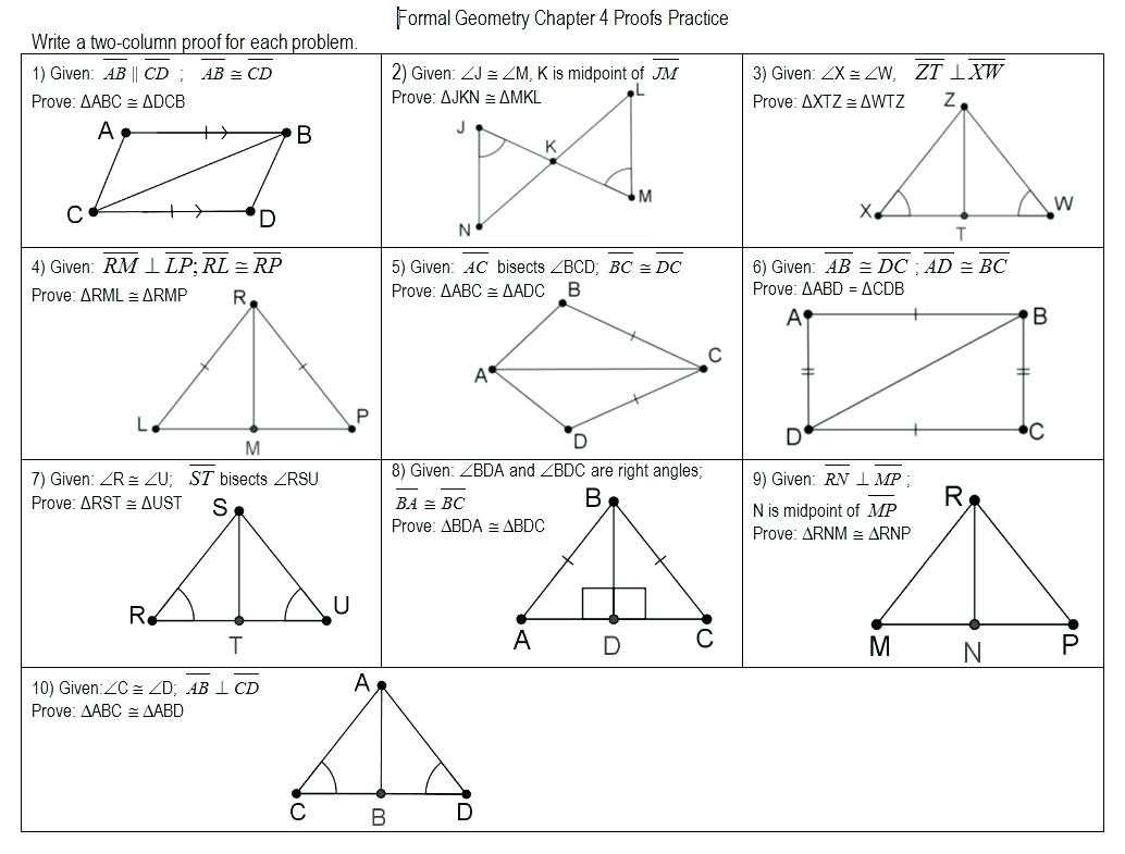 Triangle Congruence Worksheet Sss Sas Asa Aas Hl TraingleWorksheets com