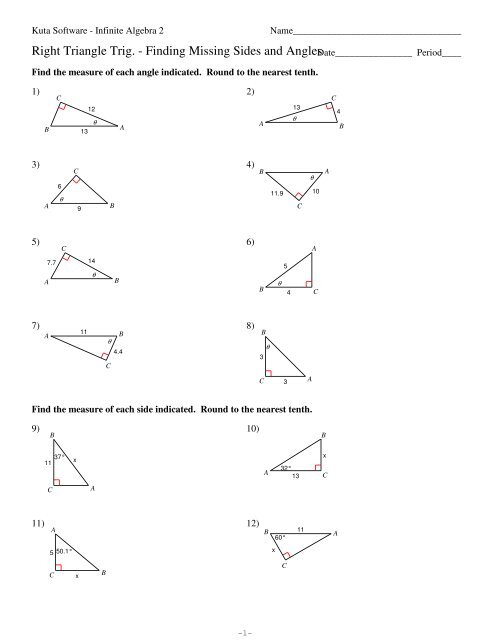 33 Right Triangle Trigonometry Worksheet With Answers Worksheet Info 2021