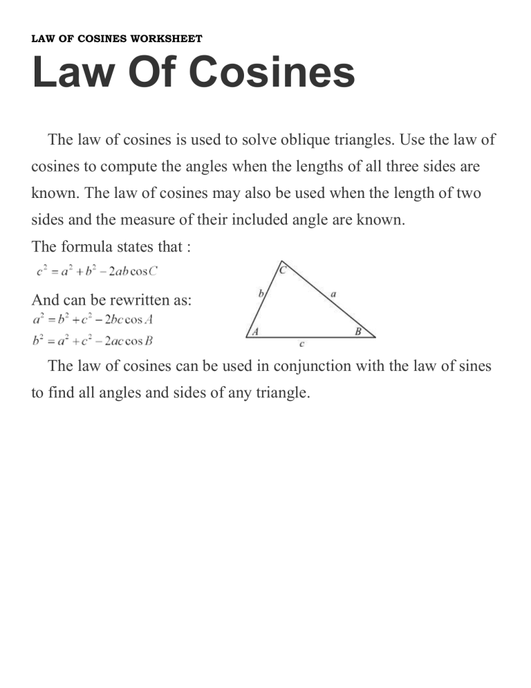 33 Right Triangle Trigonometry Worksheet With Answers Worksheet Info 2021