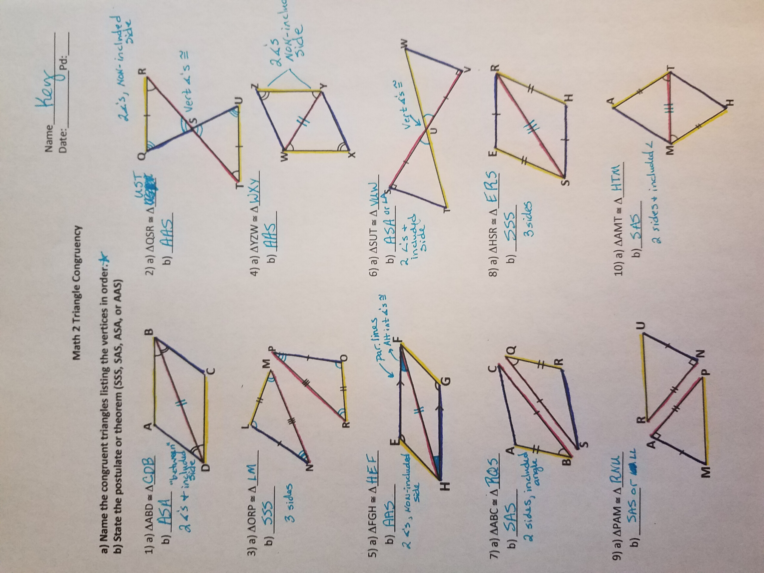 4 Triangle Congruence