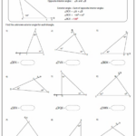 8 Photos Interior And Exterior Angles Of Triangles Worksheets Pdf And