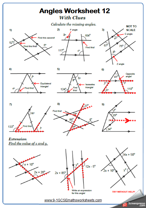 Alternate Angles Worksheets Practice Questions And Answers Cazoomy