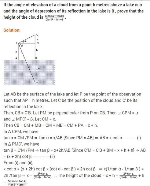 Angle Of Elevation And Depression Word Problems Worksheet Worksheet