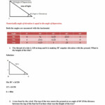 Angle Of Elevation And Depression Worksheet Kuta Worksheet