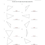 Angles In A Triangle Worksheet Db excel