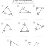 Angles In A Triangle Worksheets Math Monks