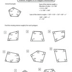 Angles In Polygons Worksheets Math Monks