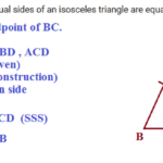 Angles Opposite To Equal Sides Of An Isosceles Triangle Are Equal Prove