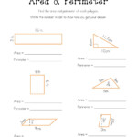 Area And Perimeter Of 2D Shapes Worksheet