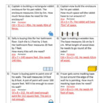 Area And Perimeter Problem Solving 1C Answers Word Problem Worksheets