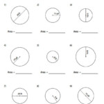 Area Of A Circle Worksheets Circle Math Math Worksheets Area Worksheets