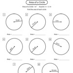 Area Of A Circle Worksheets Math Monks