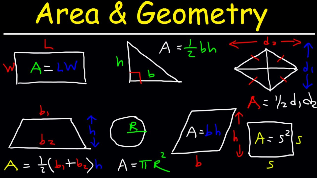 Area Of A Rectangle Triangle Circle Sector Trapezoid Square 