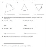 Area Of Equilateral Triangles Decimals Triangle Worksheet Triangle