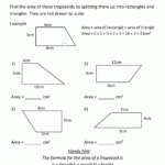 Area Of Quadrilateral Worksheets