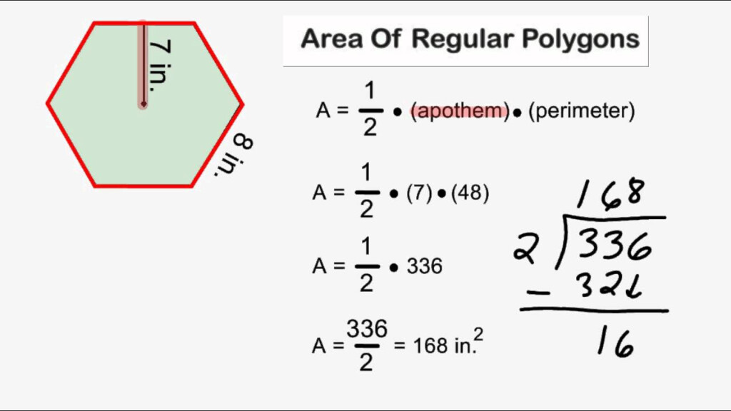 Area Of Regular Polygons YouTube