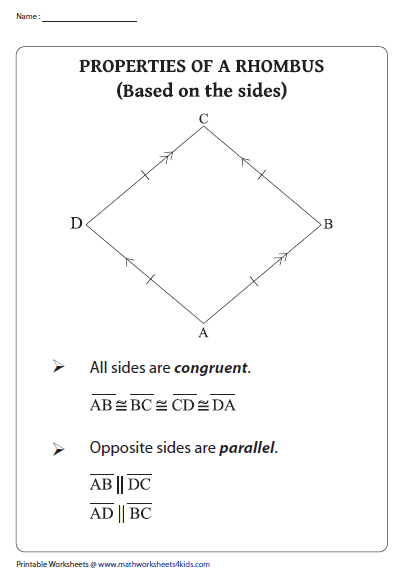 Area Of Rhombus Worksheet Pdf Worksheet