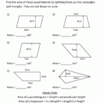 Area Of Triangles Parallelograms And Trapezoids Worksheet