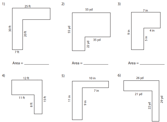 Area Perimeter Of Irregular Shapes MR EDLUND S