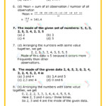 CBSE Class 7 Maths Worksheet For Chapter 3 Data Handling