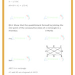 CBSE Important Questions For Class 9 Maths Chapter 8 Quadrilaterals