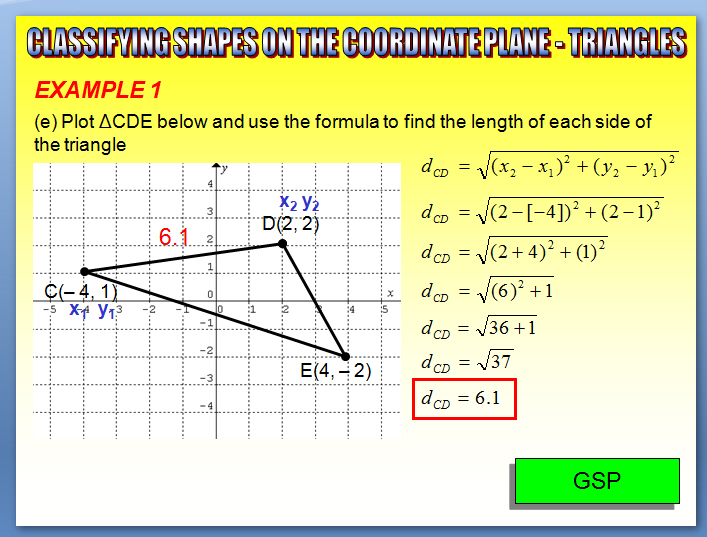 Chapter 2 8 Part 1 Classifying Shapes On The Coordinate Plane