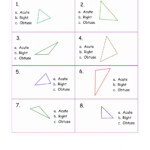 Classify Triangles Worksheet