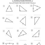 Classifying Triangles Worksheets Math Monks