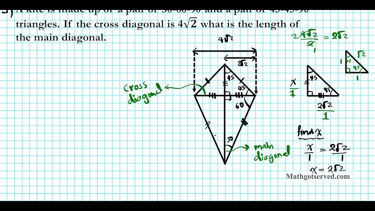 Complex Special Triangles II Kite Square 45 45 90 30 60 90 TrU2L14 