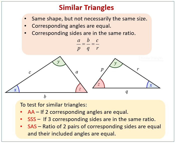 Congruence And Similarity examples Solutions Worksheets Videos 