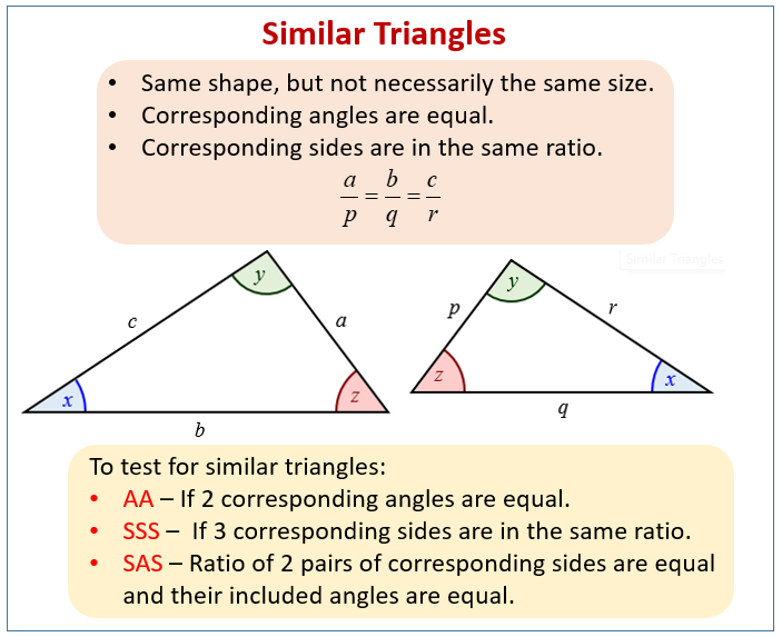 Congruence And Similarity examples Solutions Worksheets Videos