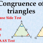 Congruence Of Triangles I SSS I SAS I ASA I SAA I HYPOTENUSE SIDE TEST