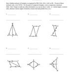 Congruent Triangle Worksheet 2 Answers Villardigital Library For