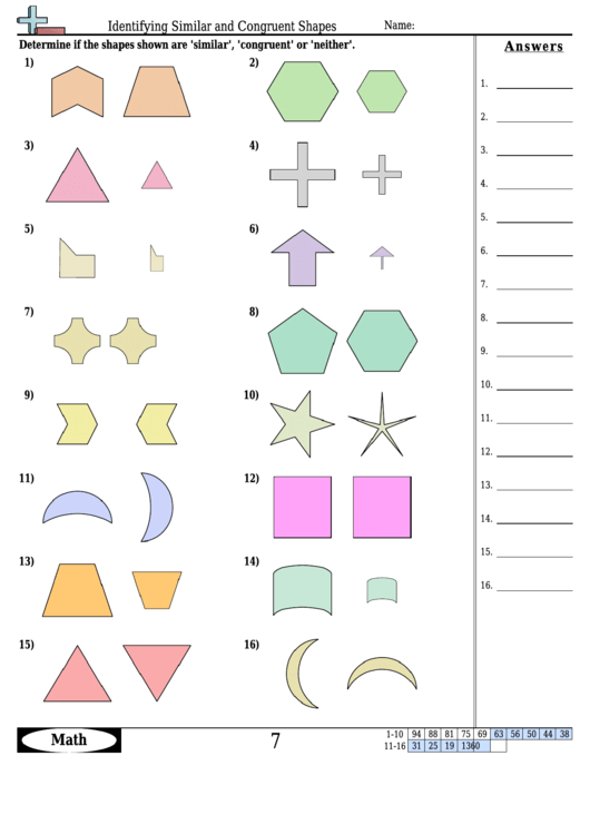 Congruent Triangles Worksheet Answer Key