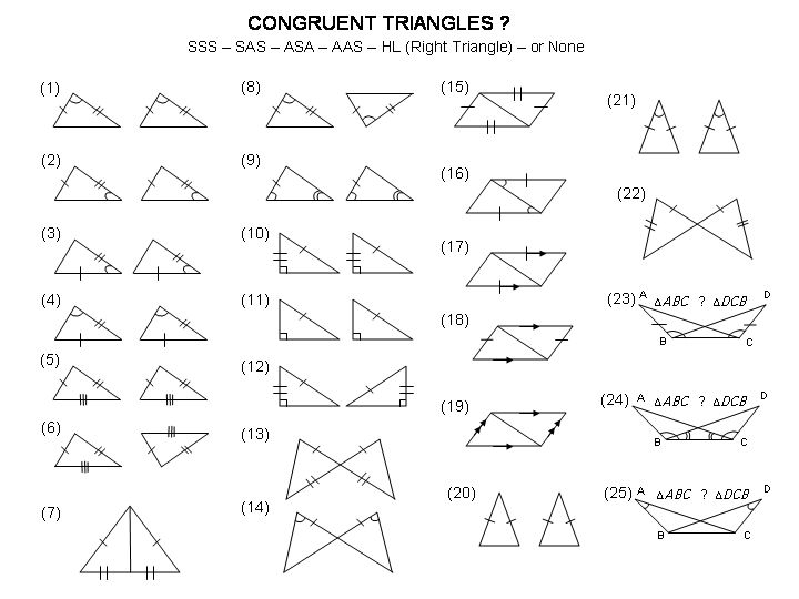 Congruent Triangles Worksheets Congruent Triangles Worksheet