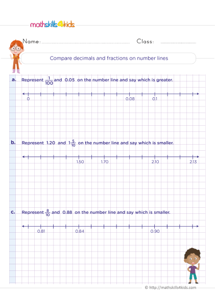 Decimals Worksheets For Grade 5 With Answers Understanding Of The 