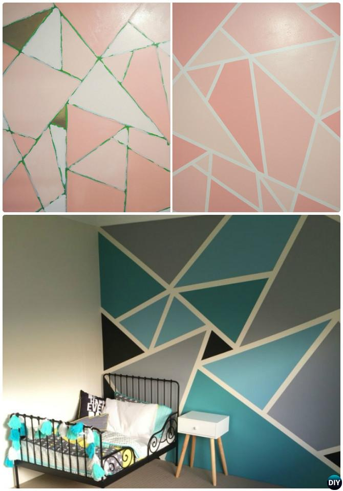 DIY Patterned Wall Painting Ideas And Techniques Picture Instructions 