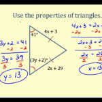 Examples Using The Properties Of Isosceles Triangles To Determine