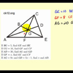 Examples Using The Properties Of The Medians Of A Triangle To Solve