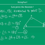 Exterior Angle Equals Sum Of Two Interior Opposite Angles Theorem