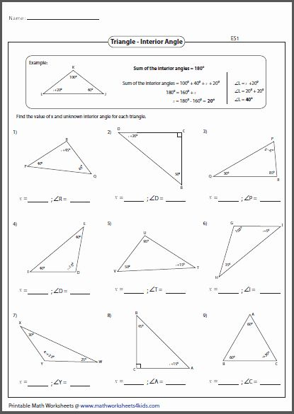 Exterior Angle Theorem Worksheet Inspirational Math Worksheets 