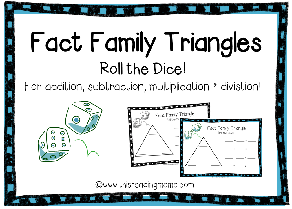 Fact Family Triangles FREE Download 