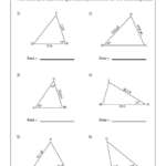 Finding Area Of A Triangle Worksheets Worksheets Master