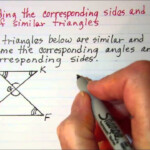 Finding The Corresponding Sides And Angles Of Similar Triangles YouTube