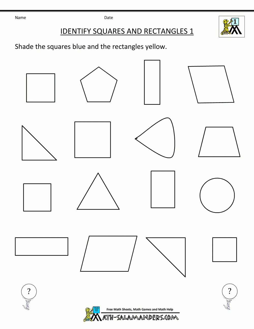 First Grade Geometry