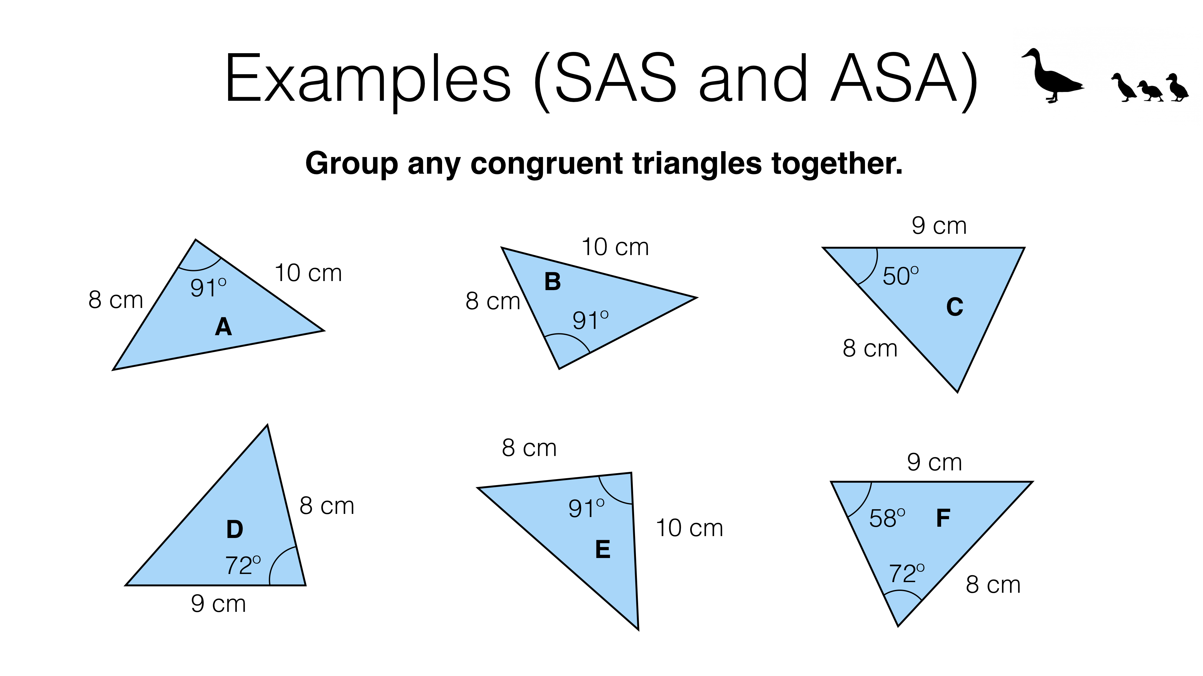 G5a Congruence Criteria For Triangles SSS SAS ASA RHS 